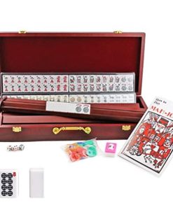 Juego de Mahjong Americano 166 Piezas Soporte y Empujador