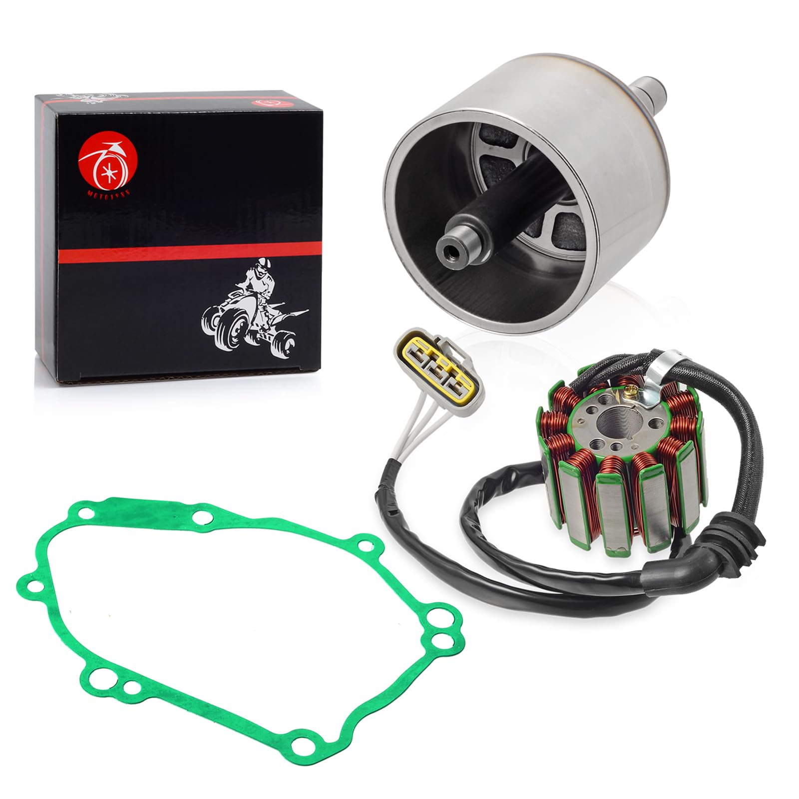Estator Magneto y Rotor de Volante con Junta Para YAMAHA - Imagen 6