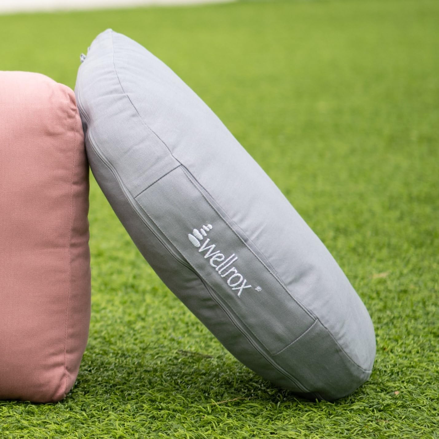 Cojín de Meditación Zafu Om de Wellrox - Almohada de Yoga - Imagen 3