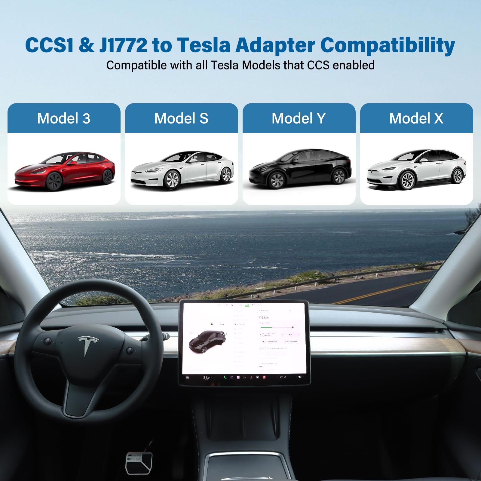 Adaptador de Cargador Tesla 2 en 1 compatible con Model - Imagen 6