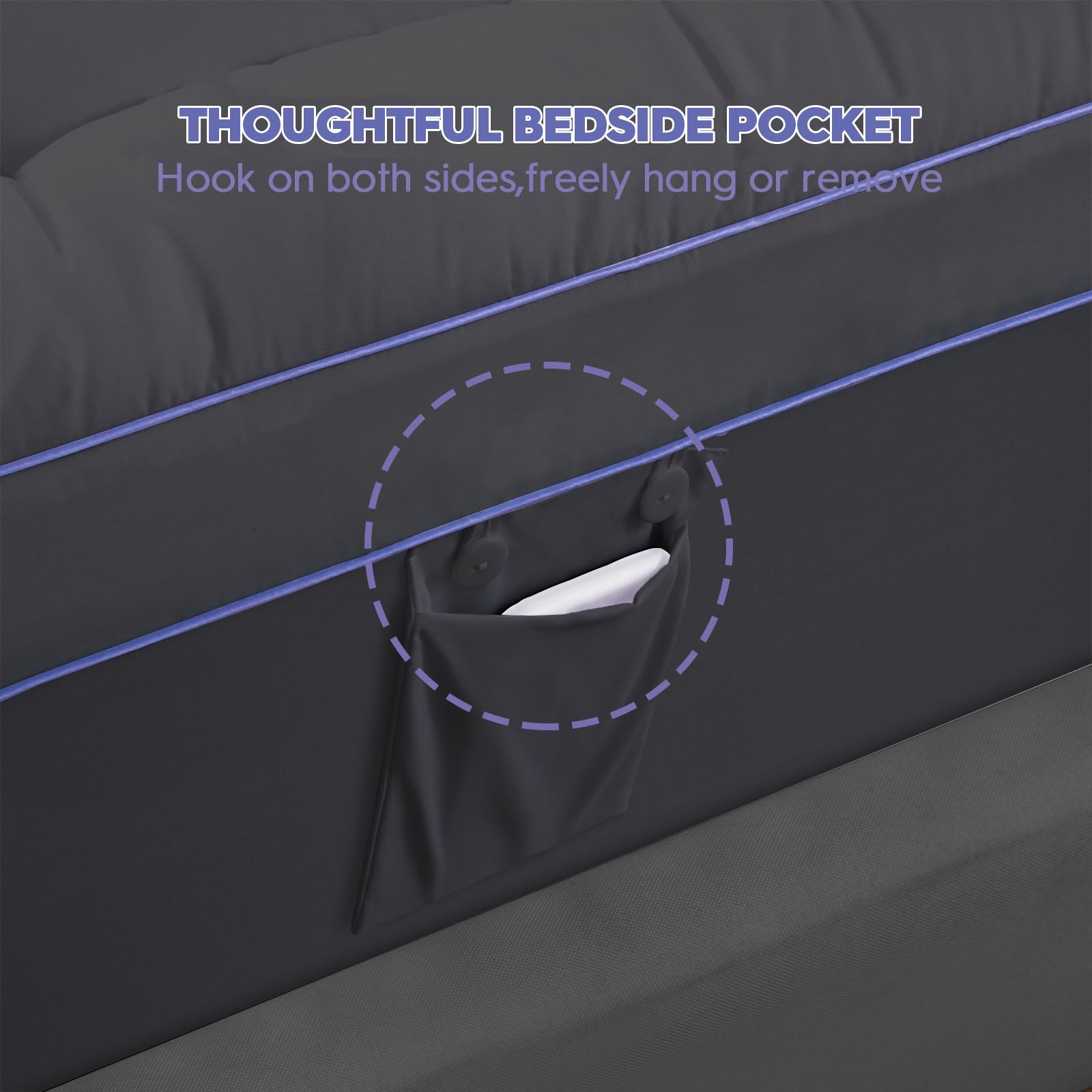 ABENE Colchón Viscoelástico Topper de 3 Pulgadas de Doble - Imagen 5