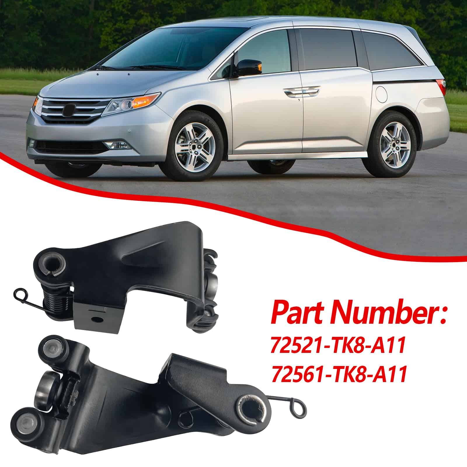 Rodillo de Puerta Corrediza 72561-TK8-A11 72521-TK8-A11 - Imagen 3