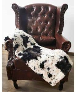 Manta de Piel Sintética de Lujo Two Lumps of Sugar Black