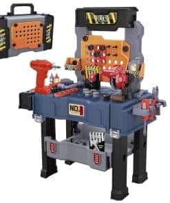 MUGEYMYD Set de Banco de Trabajo para Niños con Taladro