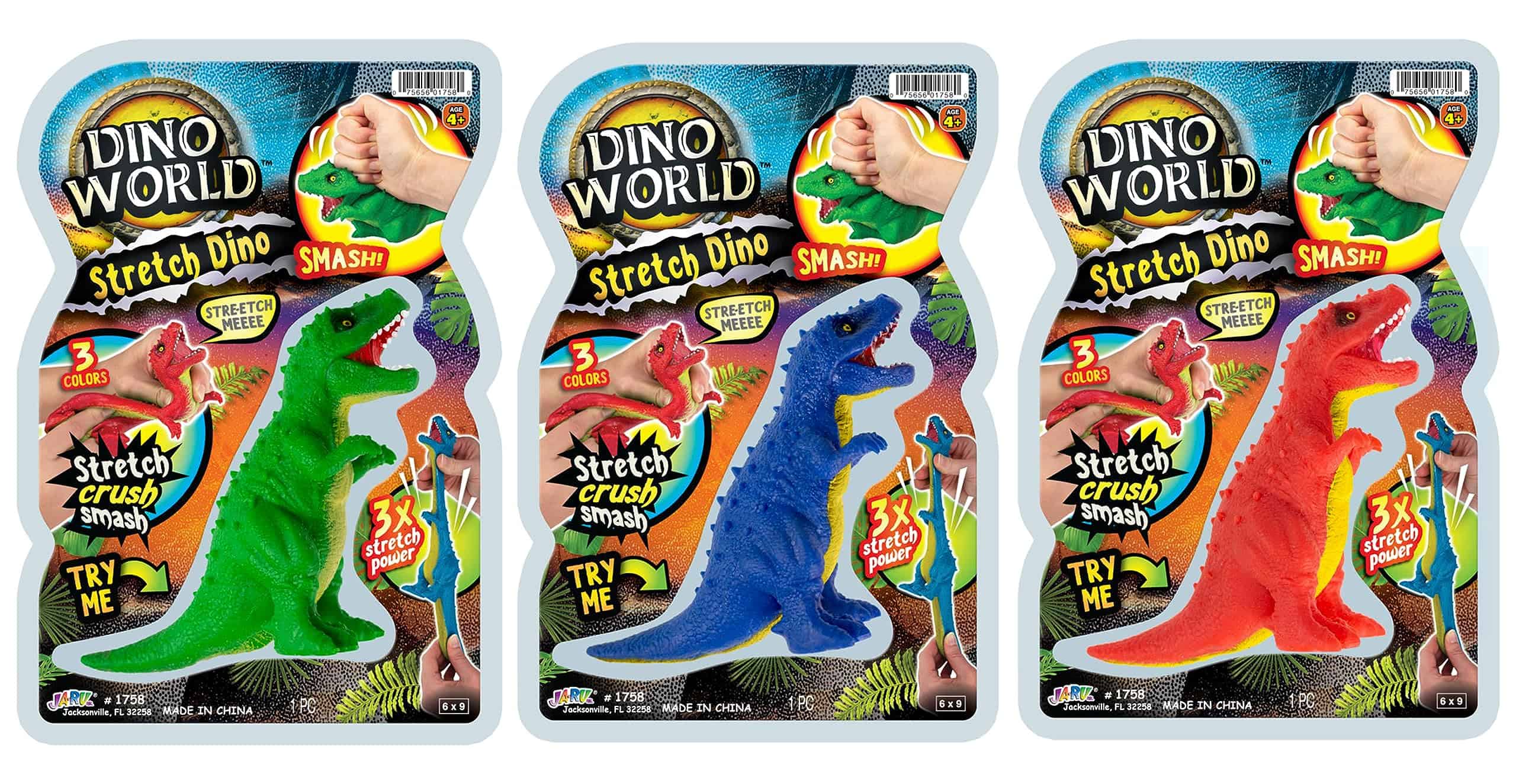 JA-RU Juguetes de Dinosaurios Elásticos y Esponjosos para - Imagen 3