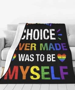 Manta LGBT Orgullo Gay Arcoíris LGBT Colorida Suave y