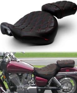 Asiento para Conductor y Pasajero de Motocicleta con Diseño