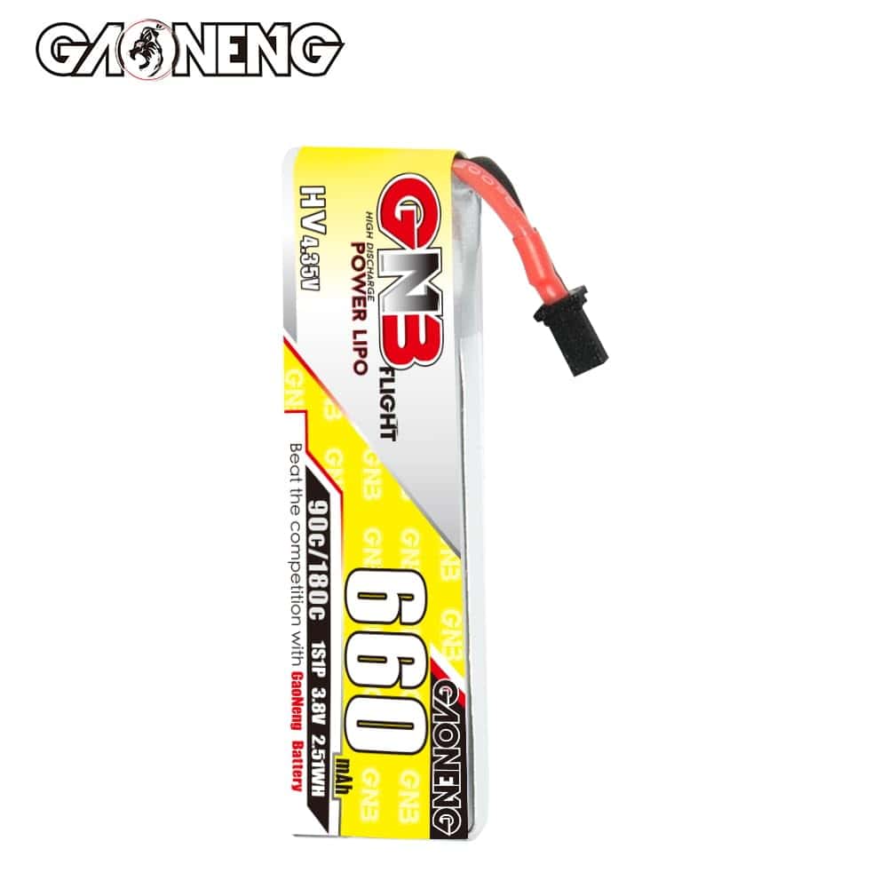 6 baterías LiPo GNB 1S 3.8V HV 660mAh 650mAh 600mAh 90C - Imagen 3