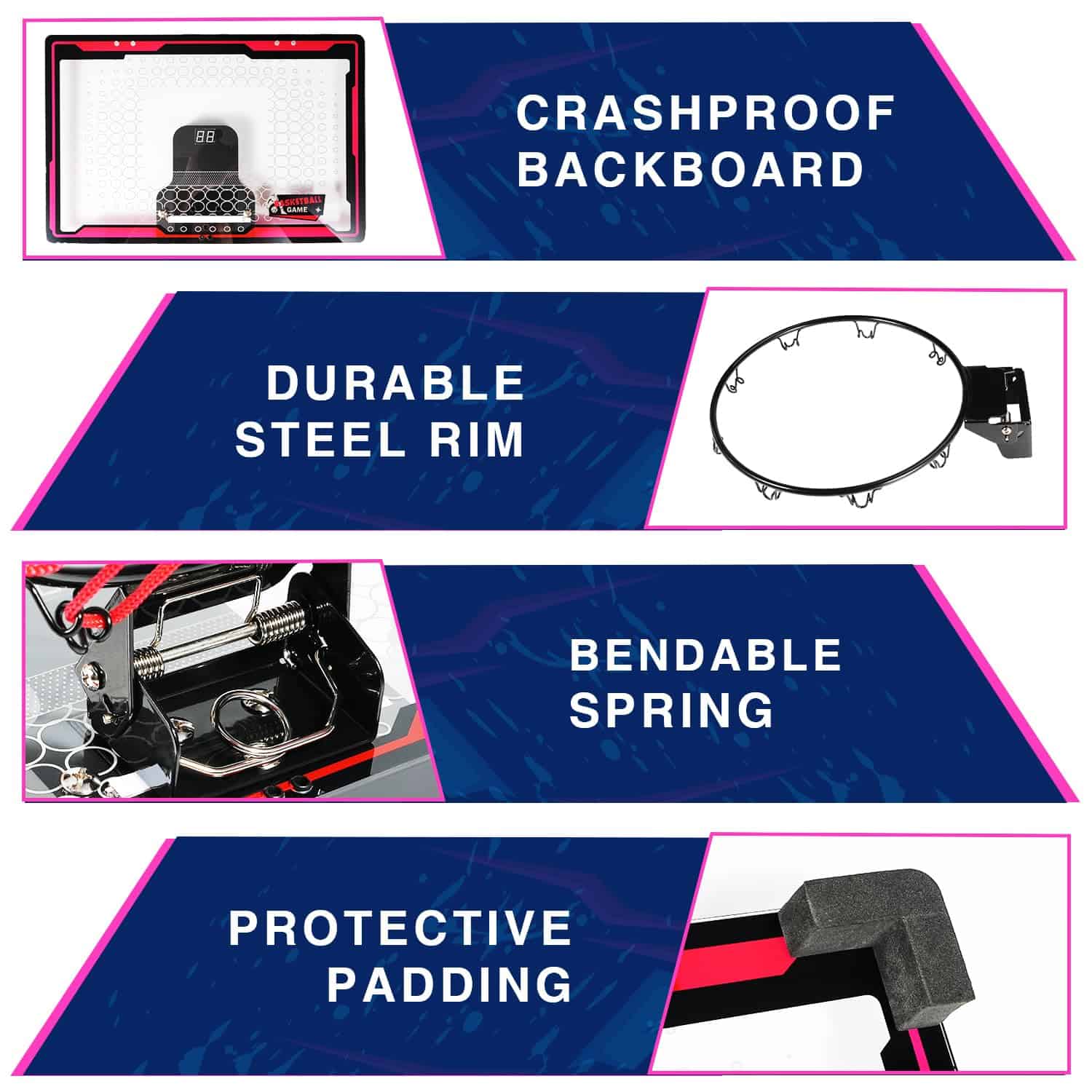 Aro de Baloncesto para Niños VisionKids, Mini Canasta para - Imagen 7