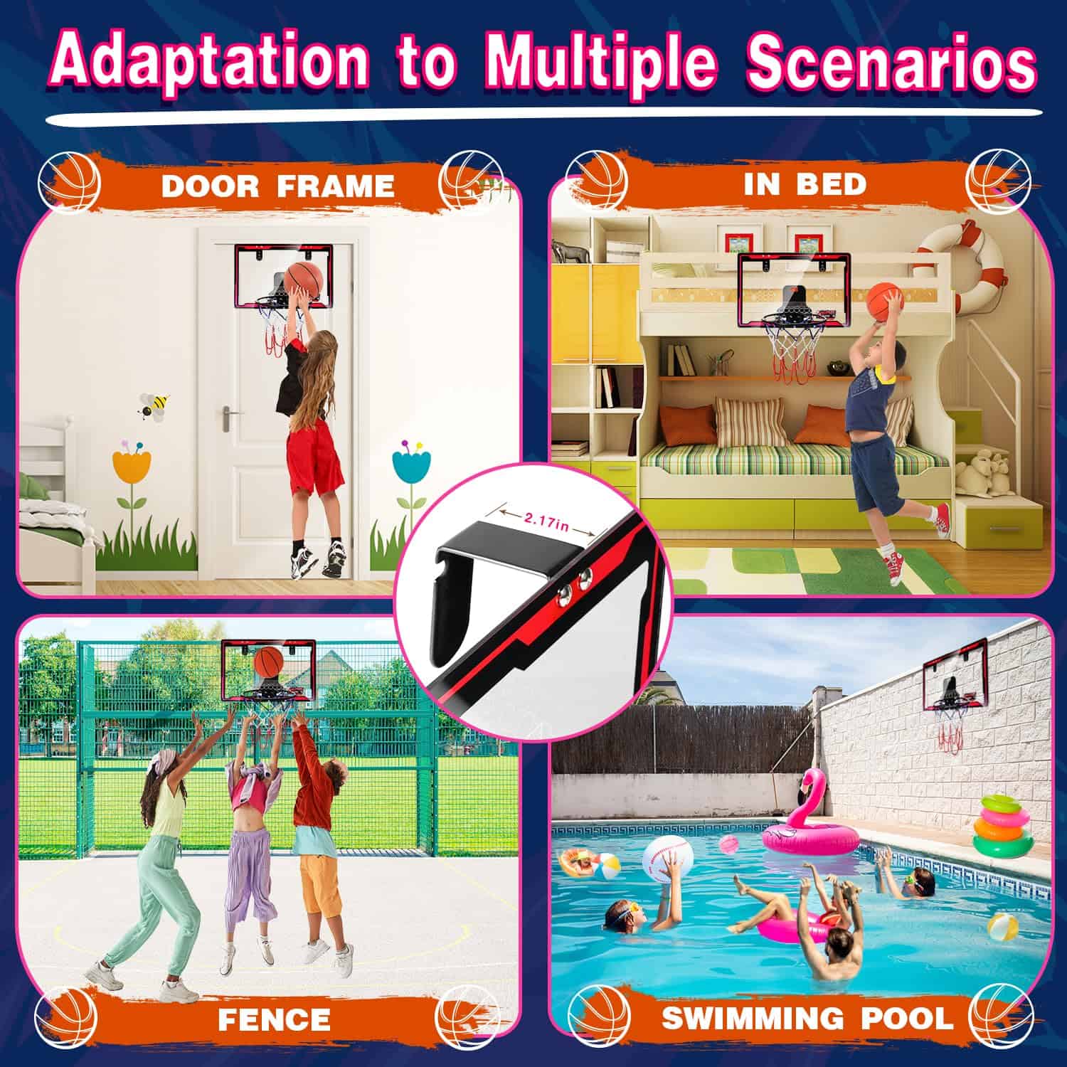 Aro de Baloncesto para Niños VisionKids, Mini Canasta para - Imagen 4