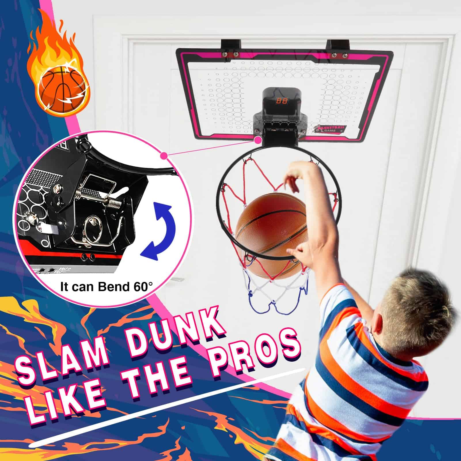 Aro de Baloncesto para Niños VisionKids, Mini Canasta para - Imagen 3