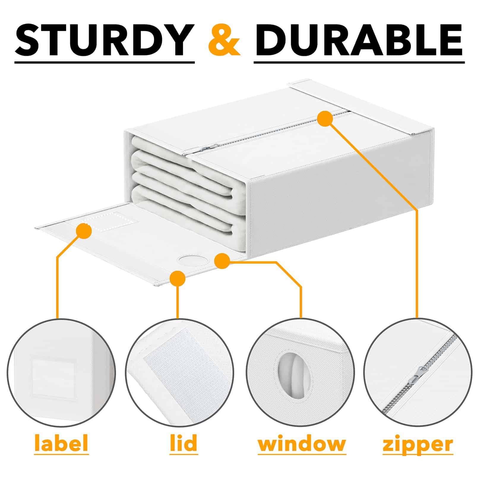Organizador de Sábanas y Almacenamiento -Blanco - Imagen 7