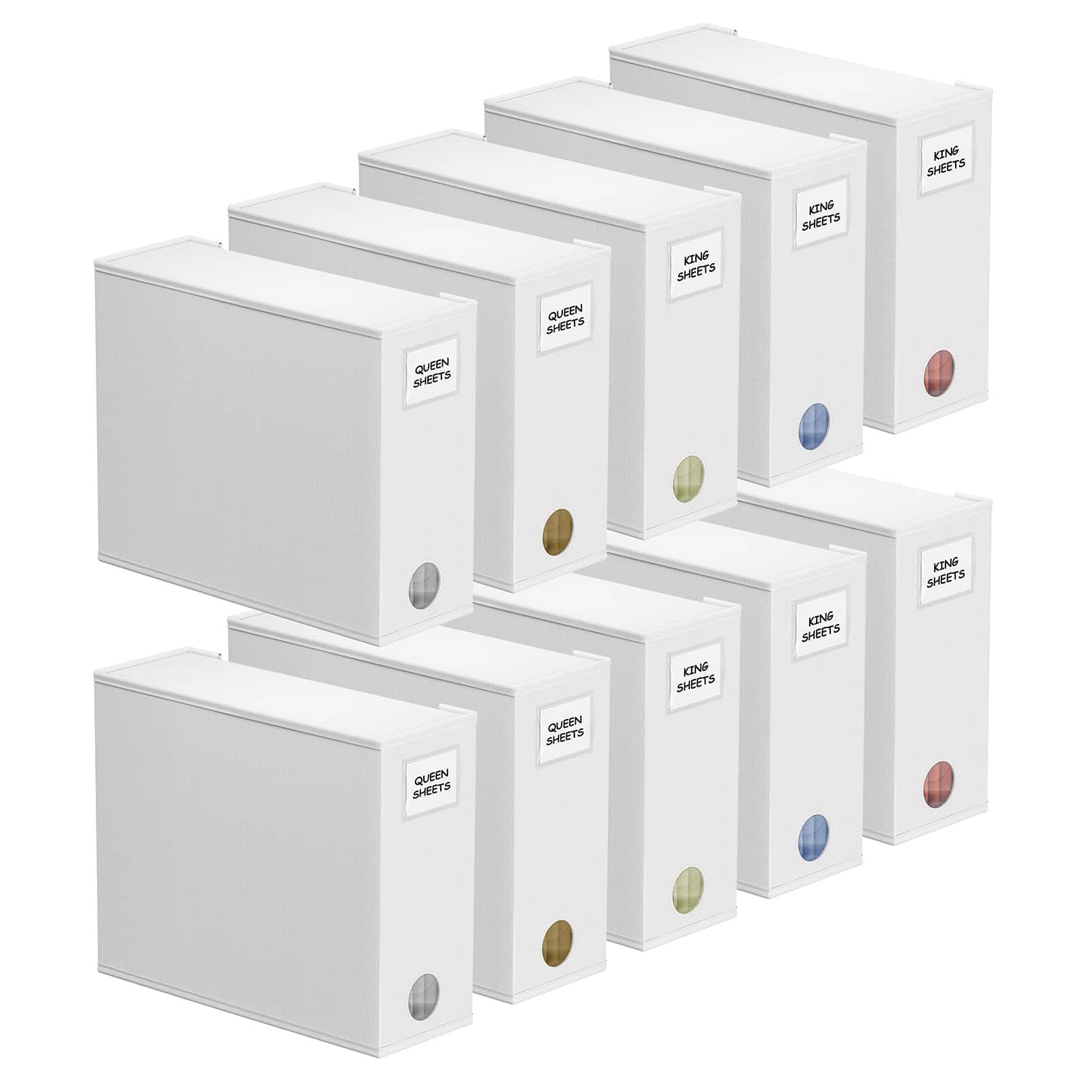 Organizador de Sábanas y Almacenamiento -Blanco