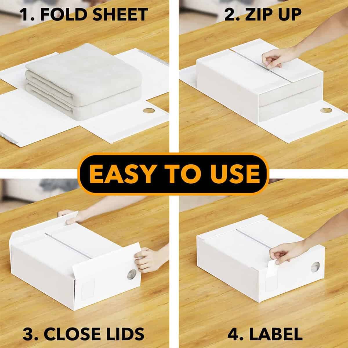 Organizadores de Sábanas SpaceAid Pack de 5, Almacenamiento - Imagen 4