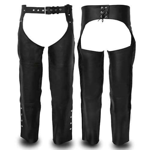 Chalecos de cuero Touch & Torn para motocicleta para