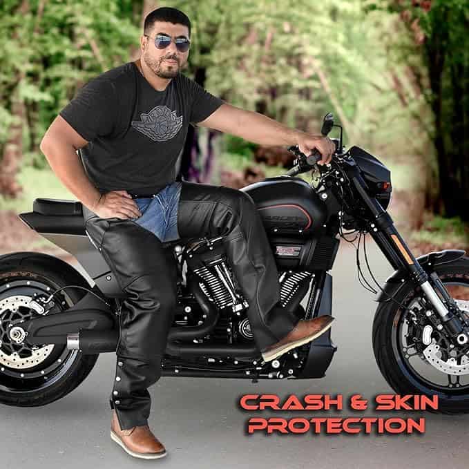 Chaps de Cuero Touch&Torn Todo Clima Confortable, - Imagen 5