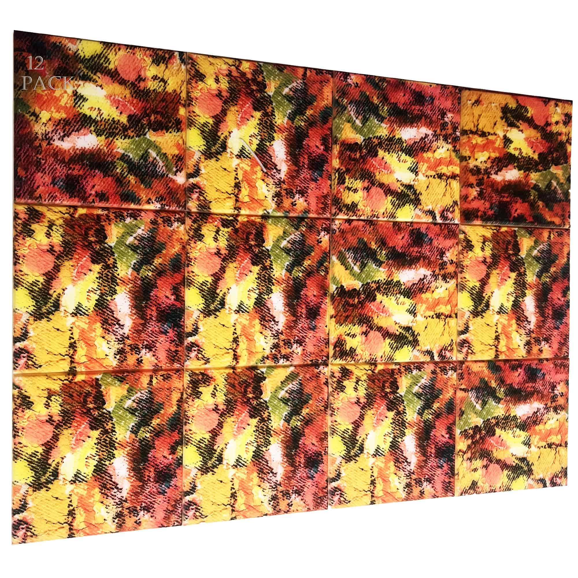 15 Pack Paneles de Espuma Acústica 12" X 12" Panel