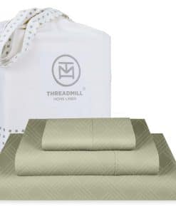 Juego de Sábanas Threadmill para Colchón -Verde Salvia Celin