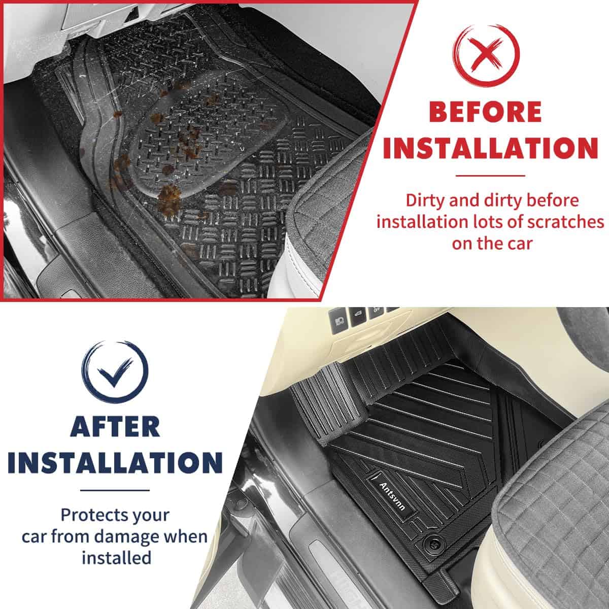 Tapetes de Piso para Automóvil Mat de Camioneta Mat de - Imagen 4