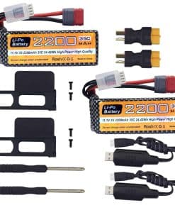 Fytoo 2PCS 11.1V 2200mAh 35C 3S Batería de Lipo con