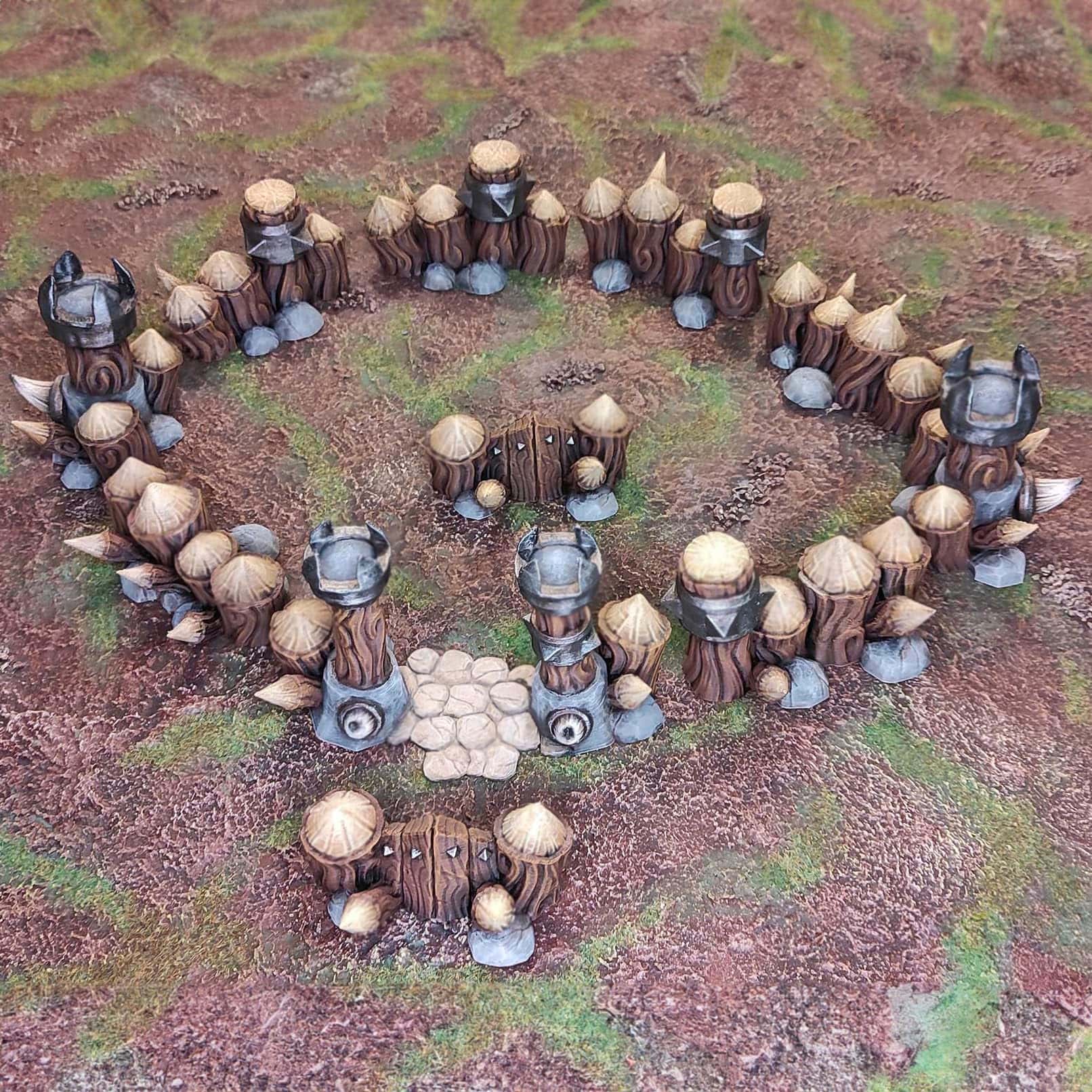 Conjunto de Barricadas y Cercas Modulares de Campamento de - Imagen 6