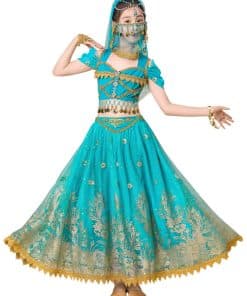 Disfraz de Princesa Jasmine para Niñas Aladdin Vestido de