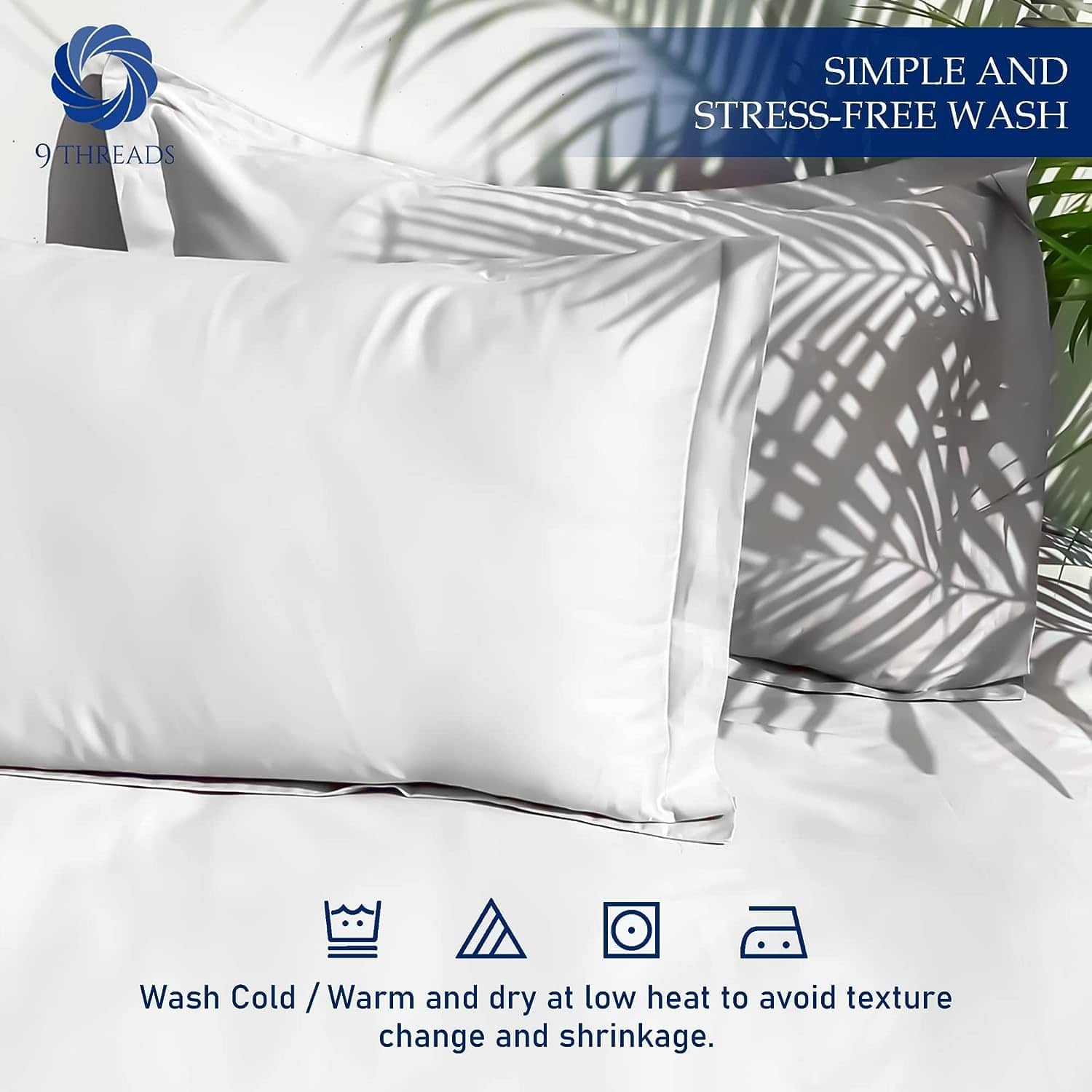 Juego de Sábanas de Algodón Sateen de 600 Hilos Profundos - Imagen 6