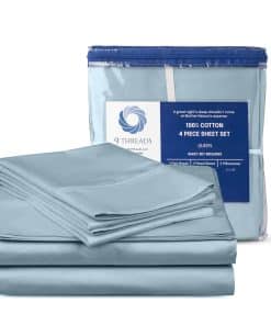 Juego de Sábanas de 400 Hilos de Algodón Sateen 100%,