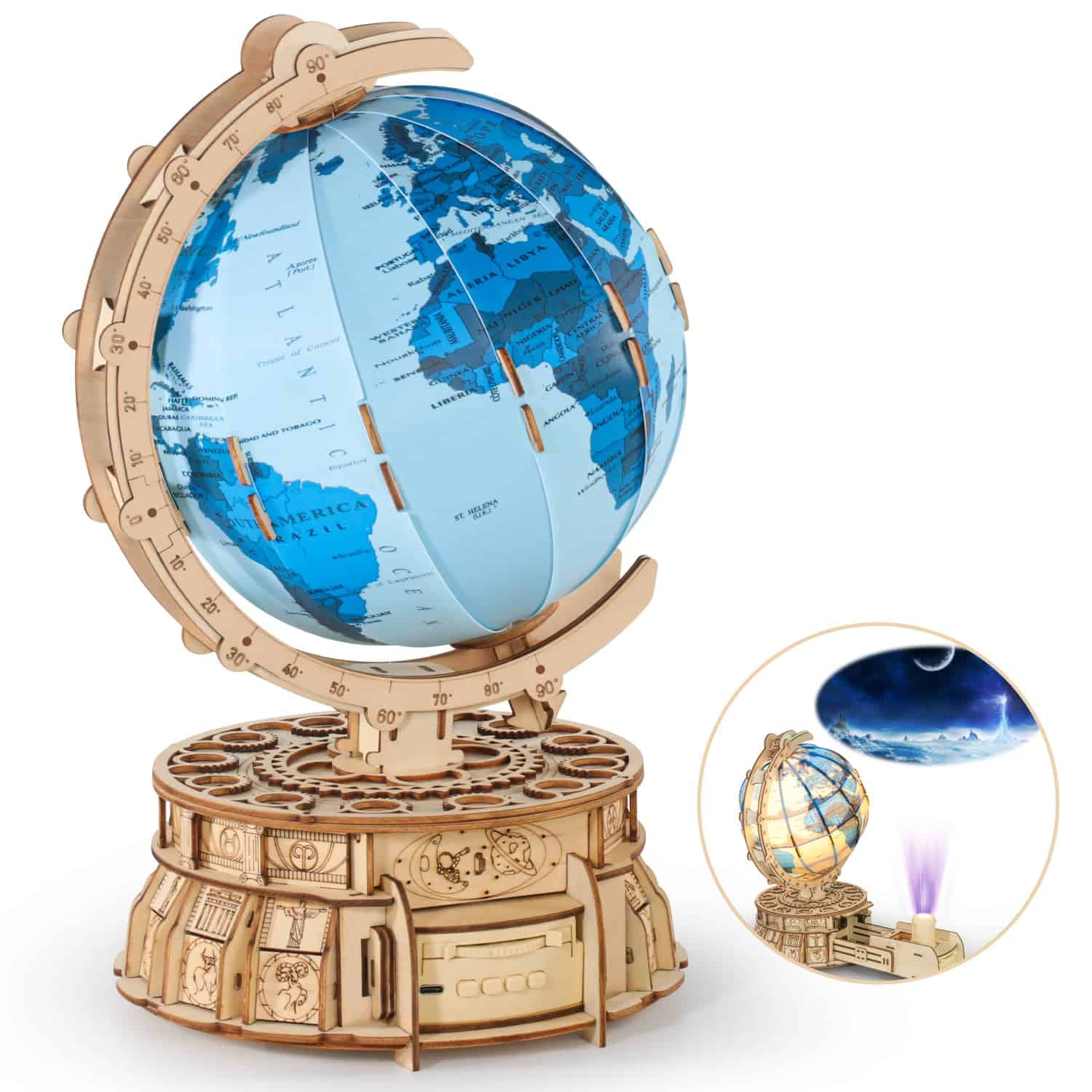 Rompecabezas de madera 3D MIEBELY para adultos con globo