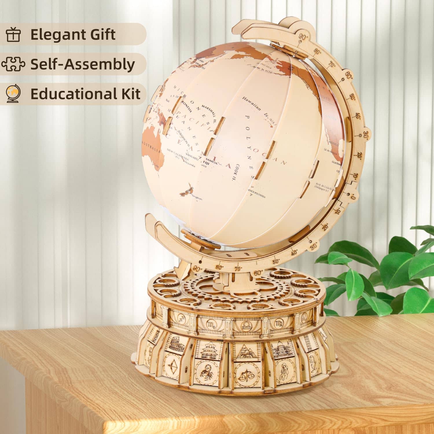 Rompecabezas de madera 3D MIEBELY para adultos Globo - Imagen 5