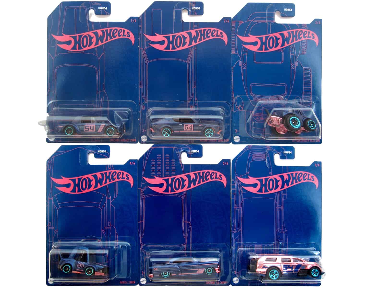 Hot Wheels 2022 Wave 2 Conjunto Completo de 6 Vehículos de
