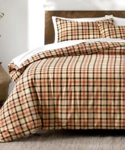 Set de Funda de Edredón y Almohada de Franela de Algodón