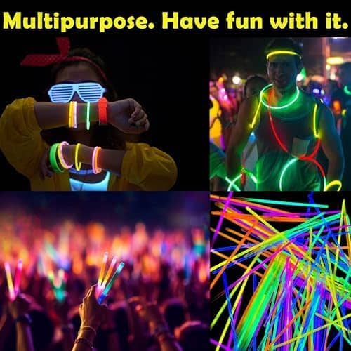 GiftExpress Glow Sticks 600 Pack - 8" Variedad de Colores - Imagen 5
