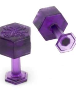 Juego de 10 Pestañas Hexagonales Púrpuras 10mm Black Plague