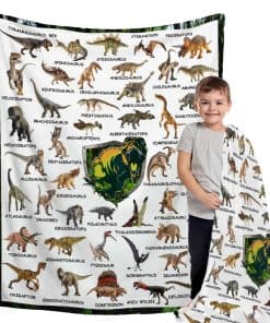Manta de Franela Buyet Dino para Niños y Niñas - Regalo