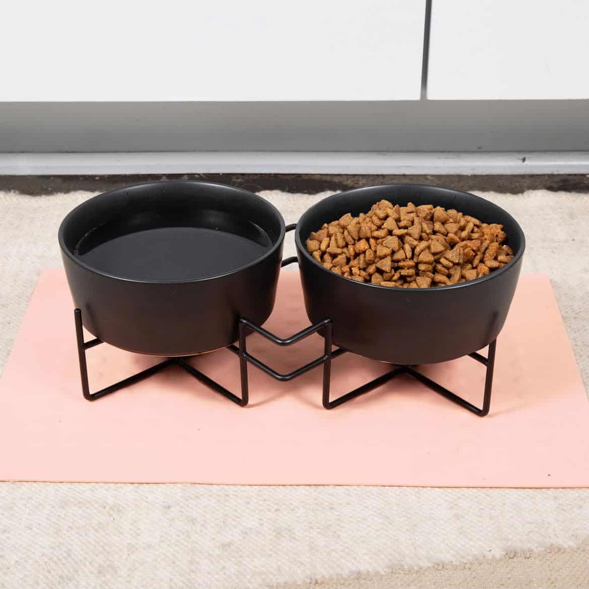 Comedero Doble Waggo Simple Solid y Soporte para Comedero - Imagen 4