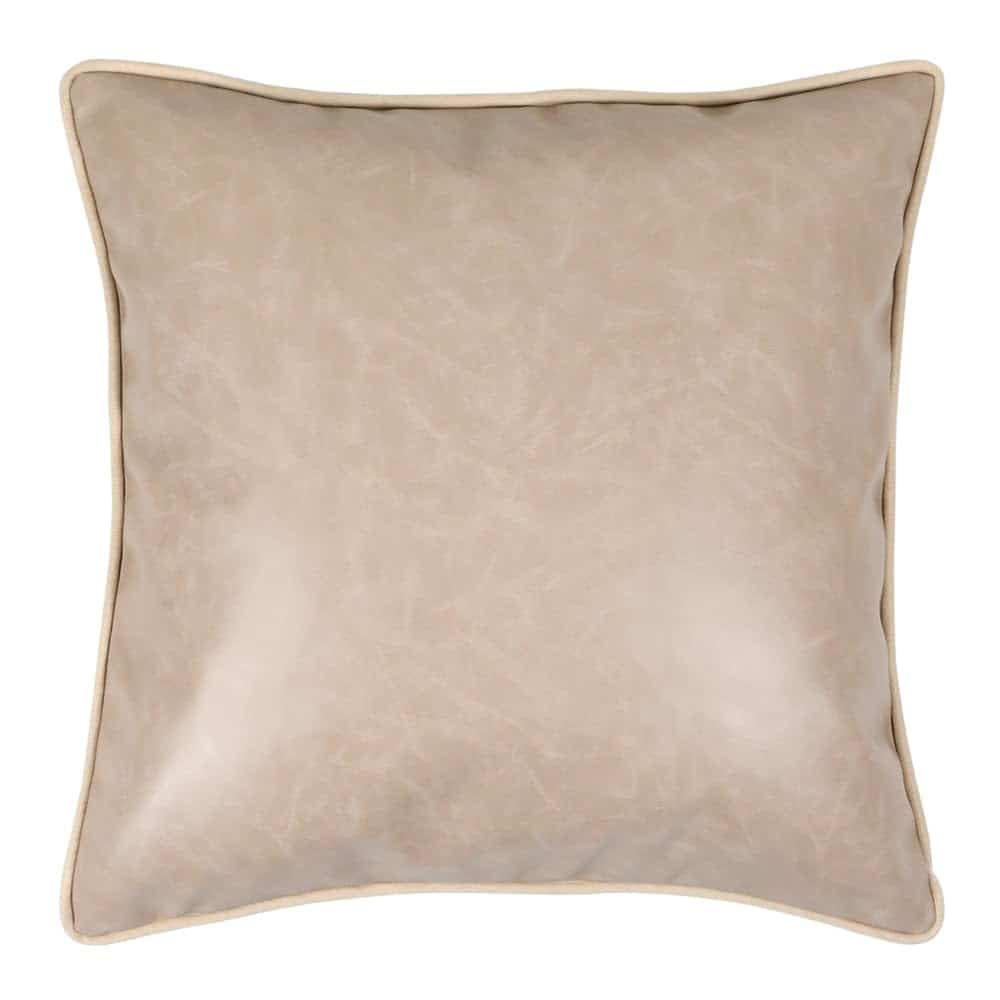 Funda de Cojín para Coche Falso Cuero Litchi PU Marfil