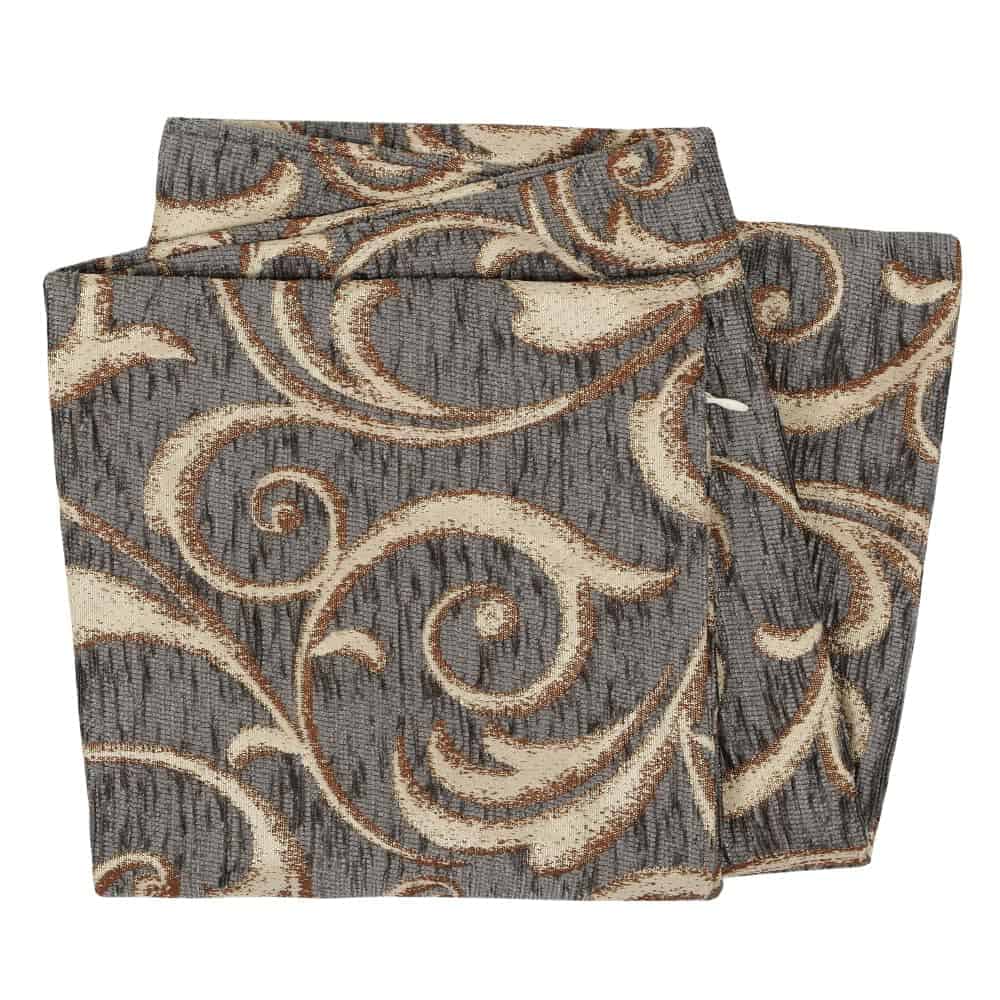 Funda de Almohada Cuadrada Gris Oscuro de Chenilla con - Imagen 4