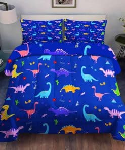 Juego de edredón de dinosaurio tamaño queen HCHUANG Lindo