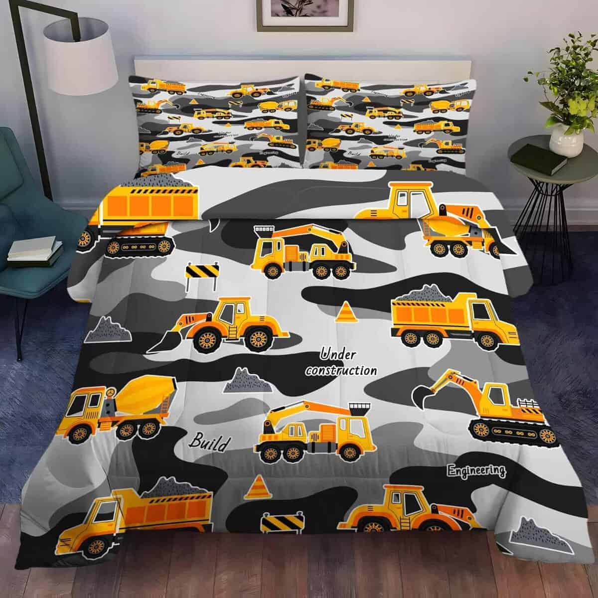 Juego de edredón para niños con temática de coches de