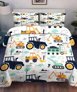 Juego de Edredón para niños de Coches de Dibujos Animados