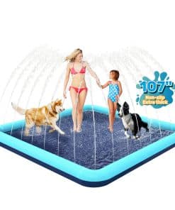 Bilibara 107'' Splash Pad para Perros, Aspersor