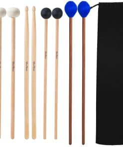 VixxNoxx 4 Pares de Mazos para Tambor Baquetas 5A Mallets