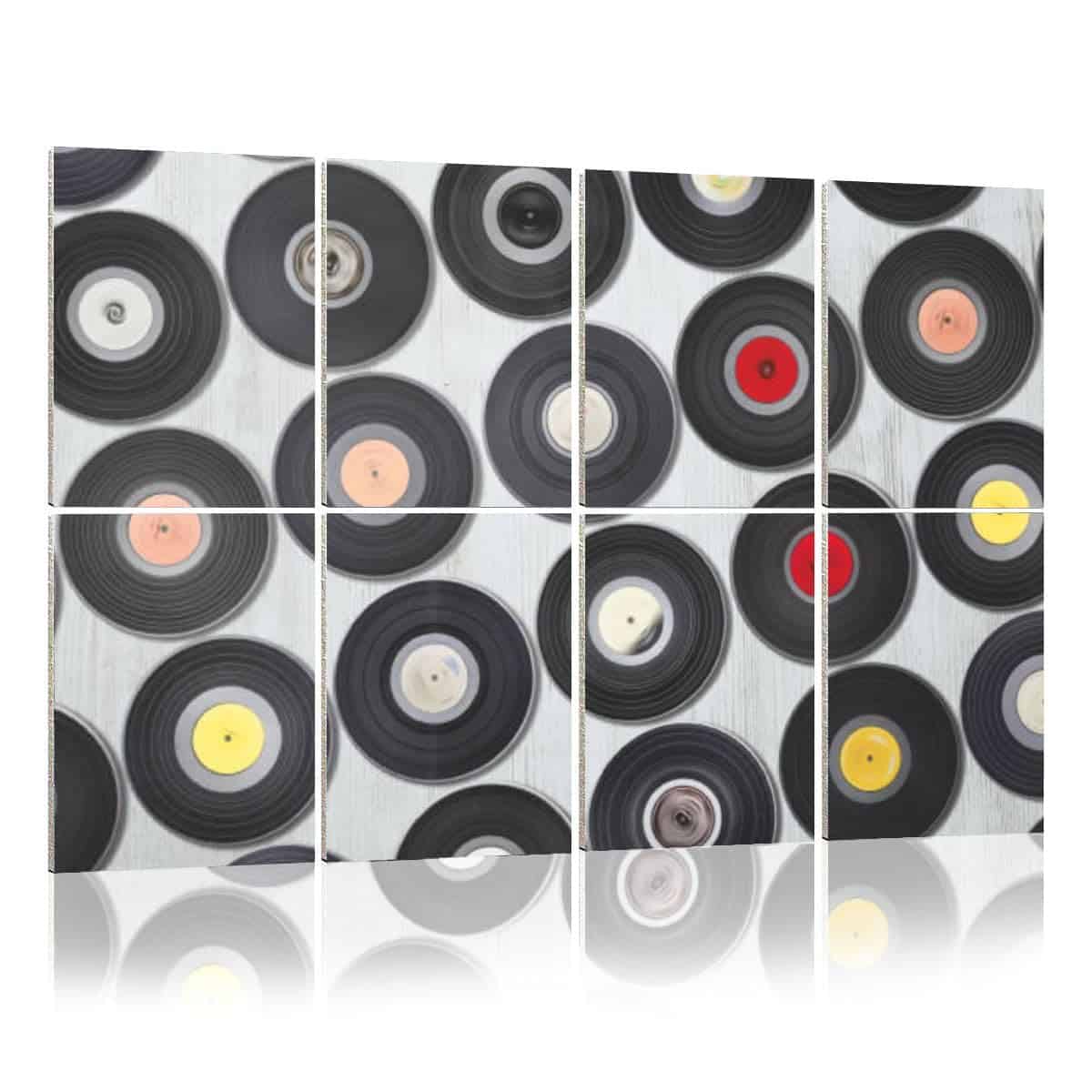 Paneles acústicos de vinilos para decoración parede set de