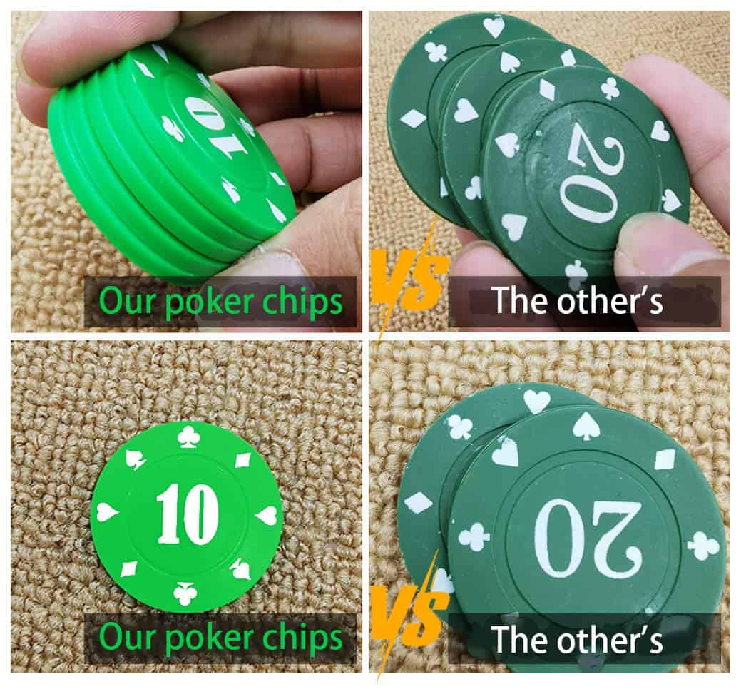 Fichas de Póker de Plástico con Numeración, Set de Fichas - Imagen 4
