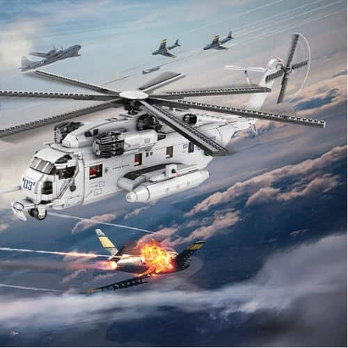 Set de Construcción de Helicóptero CH-53 de JMBricklayer - Imagen 3