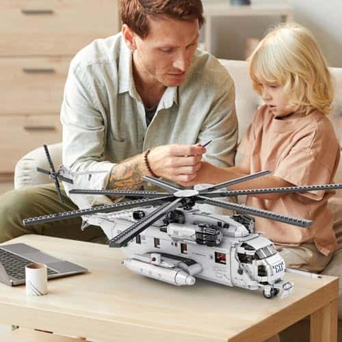 Set de Construcción de Helicóptero CH-53 de JMBricklayer - Imagen 7