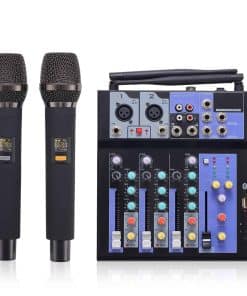 Mixer de Audio Profesional SIKUING con Doble Micrófono