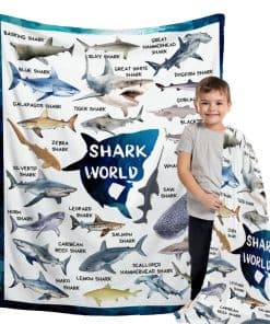 Manta de Franela Buyyet Shark para Niño Niña Decoración de
