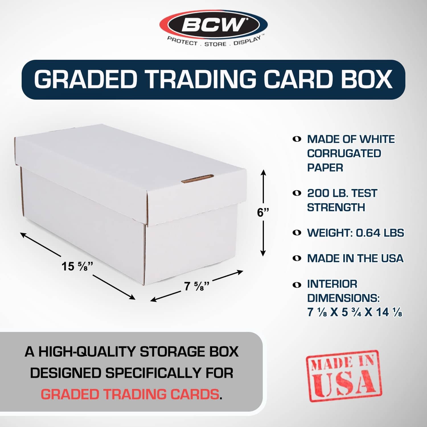 BCW 5ct Graded Shoe Box | Caja de Almacenamiento de - Imagen 3